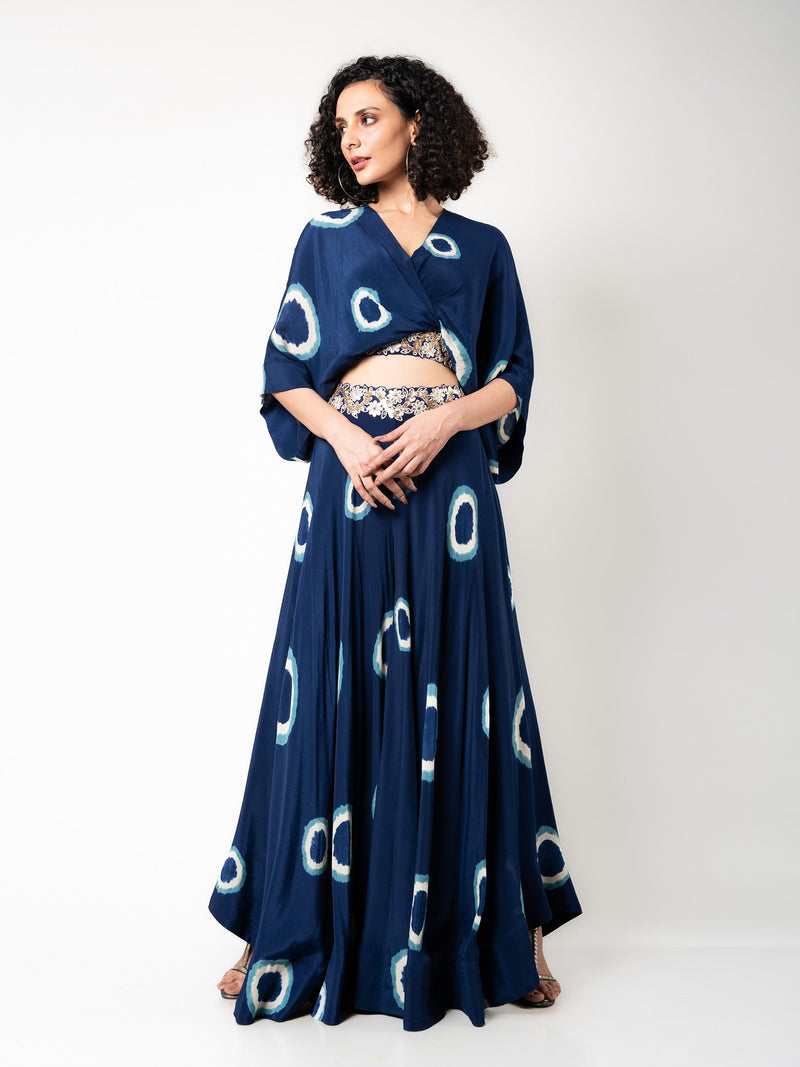 Kaftan Top & Circular Pants Set