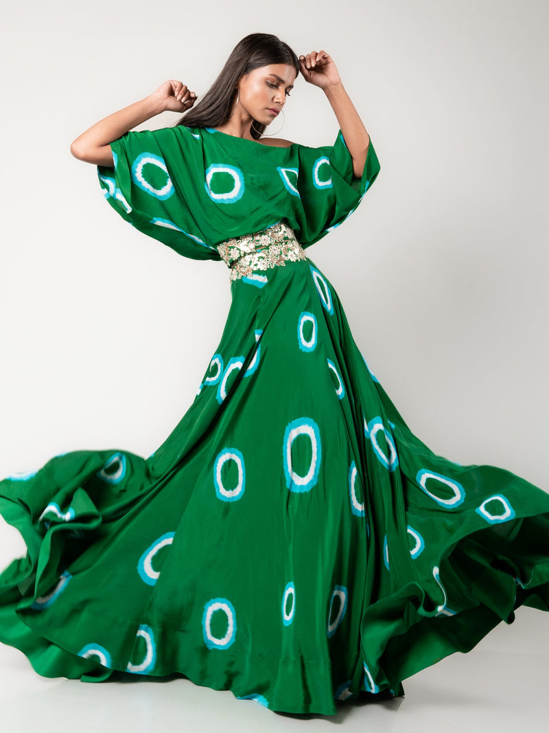Off-Shoulder Top & Lehenga Set