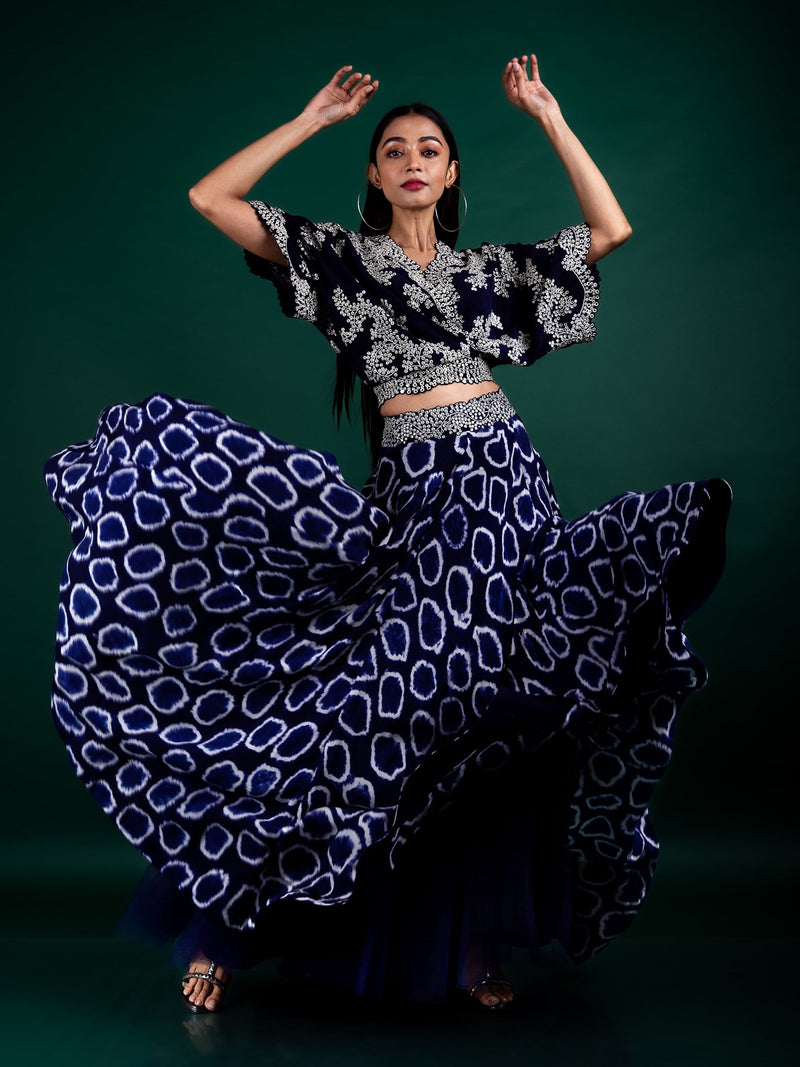 Kaftan Top & Lehenga Set