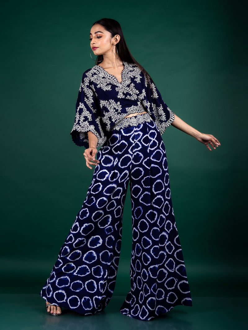 Kaftan Top & A-line Pants Set