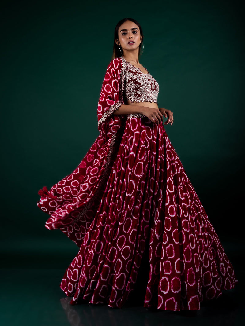 Jacket With Blouse & Lehenga Set