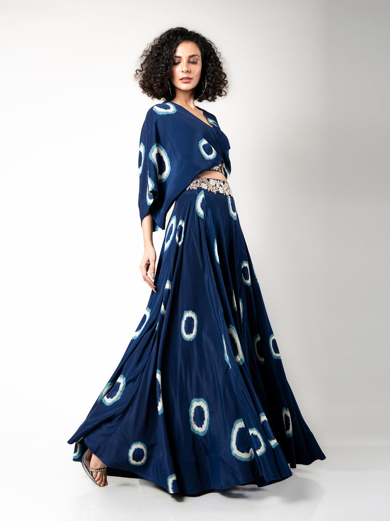 Kaftan Top & Lehenga Set