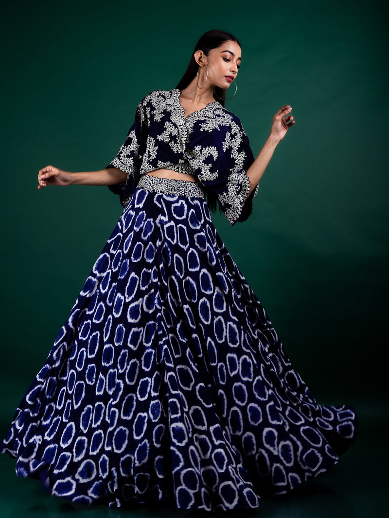 Kaftan Top & Lehenga Set