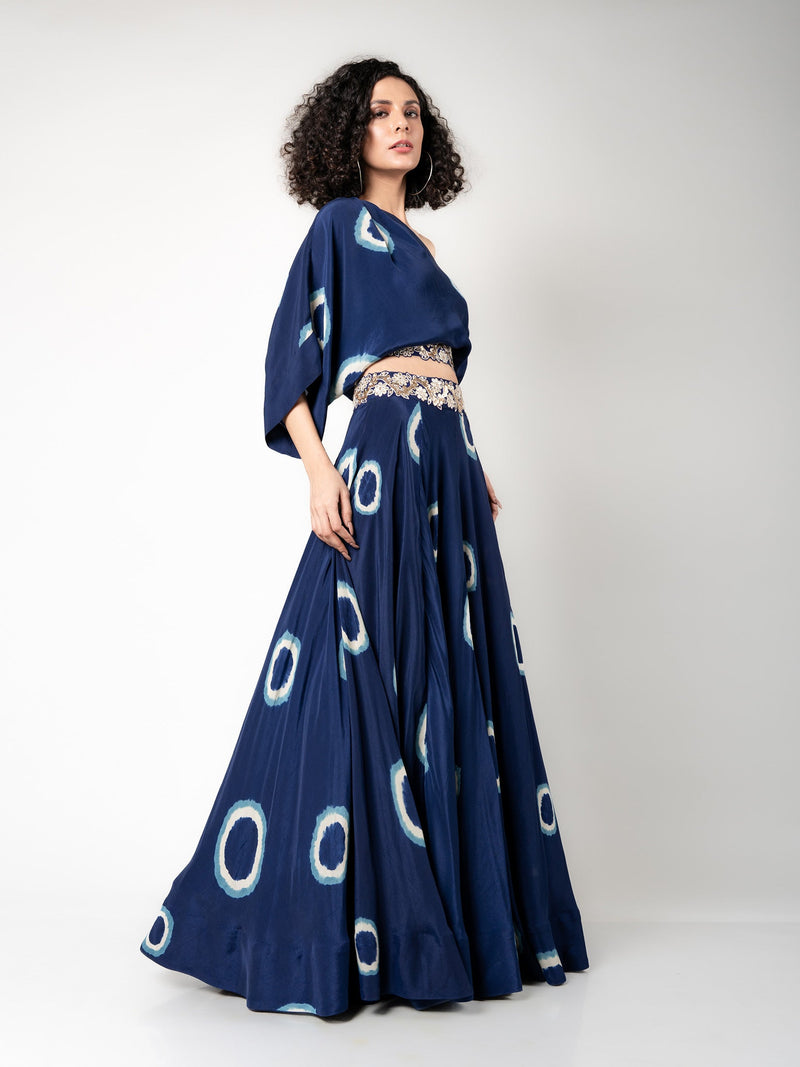 Off-shoulder Top & Lehenga Set