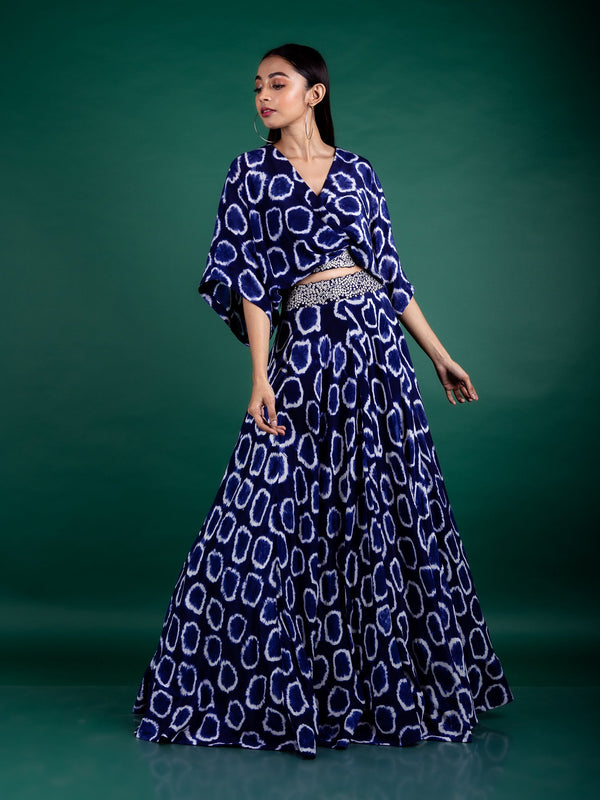 Kaftan Top & Lehenga Set