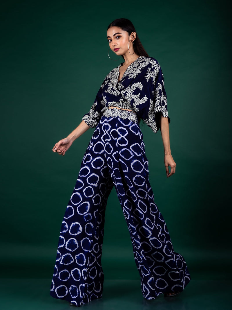 Kaftan Top & A-line Pants Set