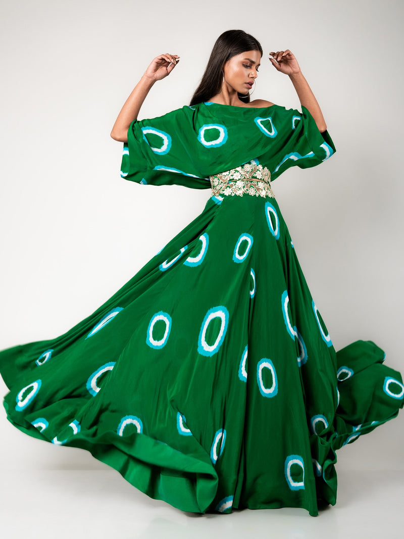 Off-Shoulder Top & Lehenga Set