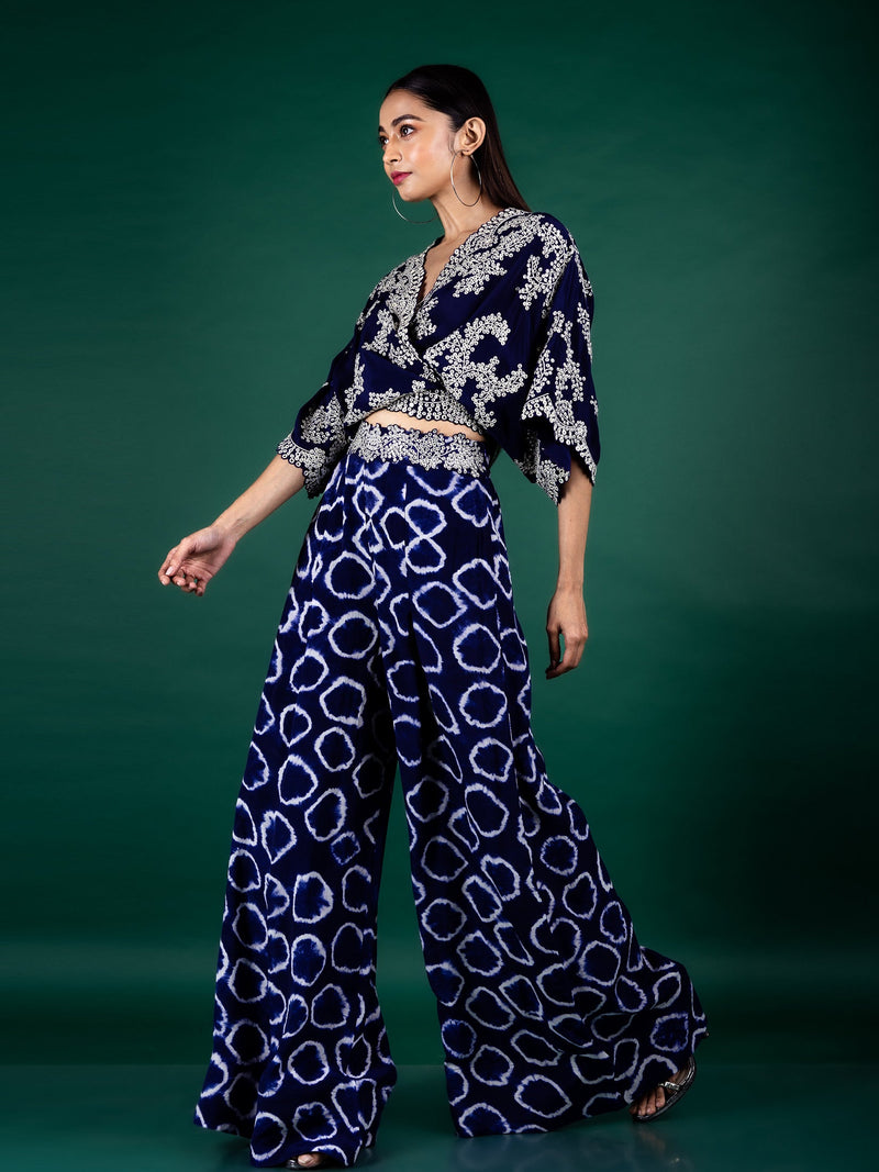 Kaftan Top & A-line Pants Set