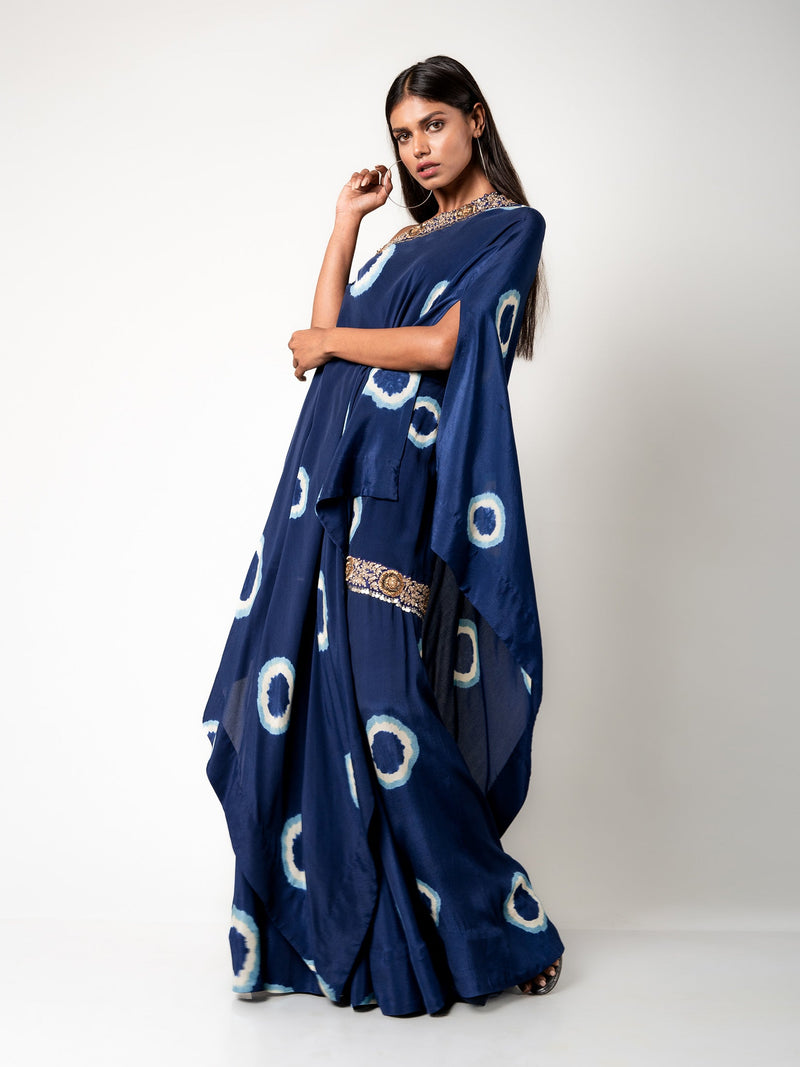 Off-Shoulder Cape & Gharara Set