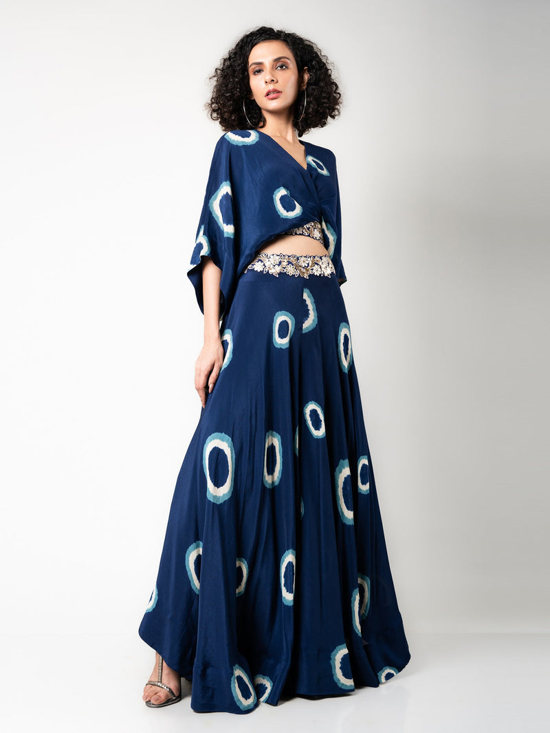 Kaftan Top & Circular Pants Set