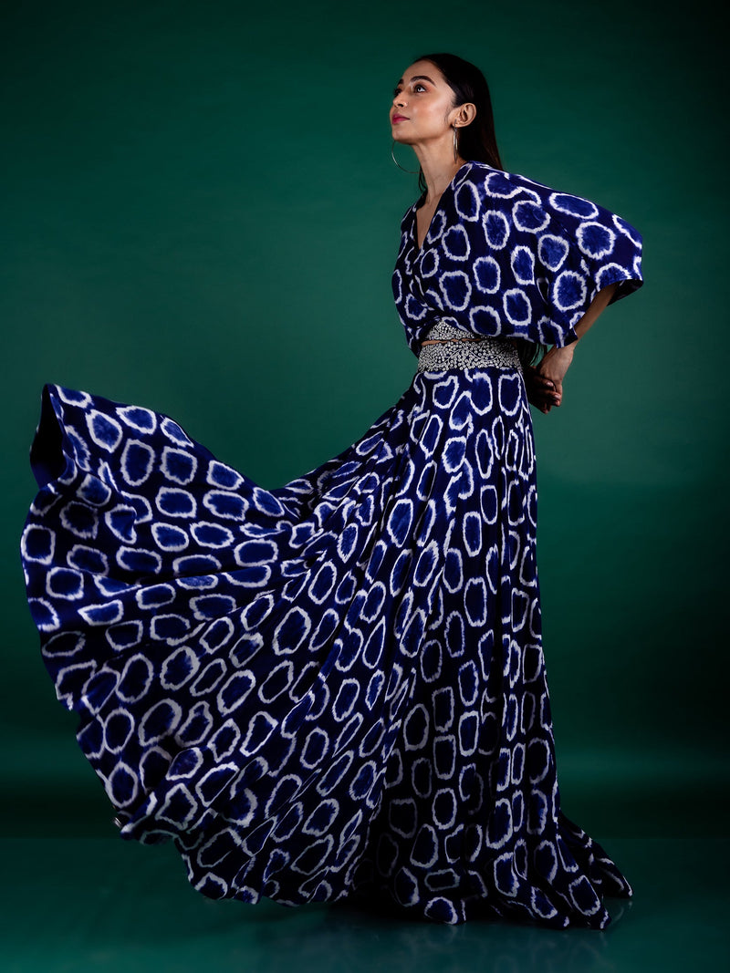 Kaftan Top & Lehenga Set