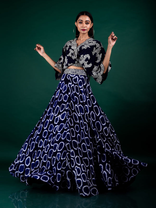 Kaftan Top & Lehenga Set