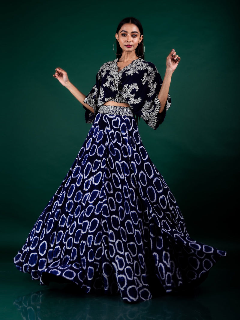 Kaftan Top & Lehenga Set