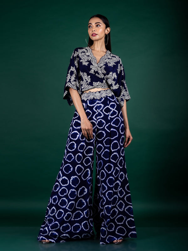 Kaftan Top & A-line Pants Set