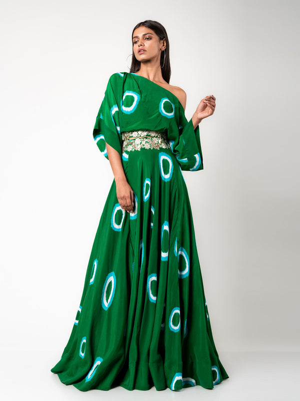 Off-Shoulder Top & Lehenga Set