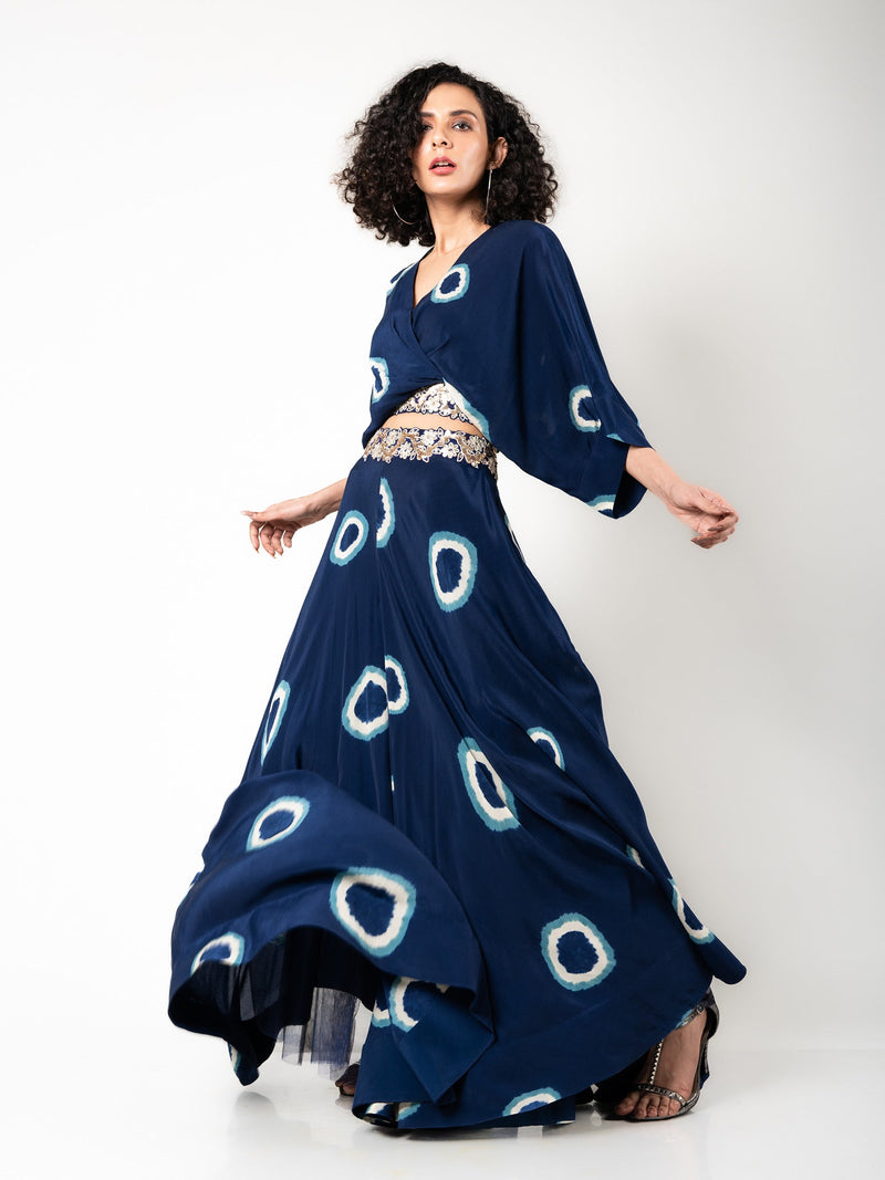 Kaftan Top & Circular Pants Set