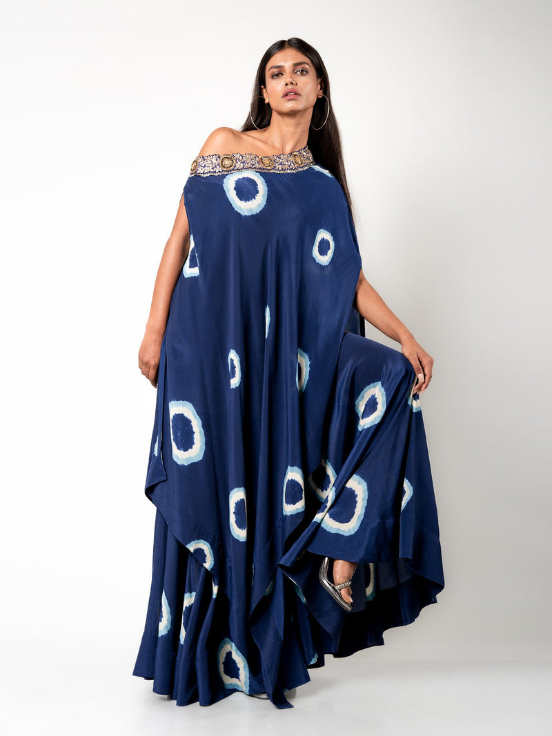 Off-Shoulder Cape & Gharara Set
