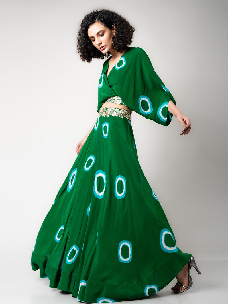 Kaftan Top & Circular Pants Set