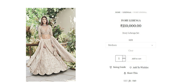 Ivory Lehenga