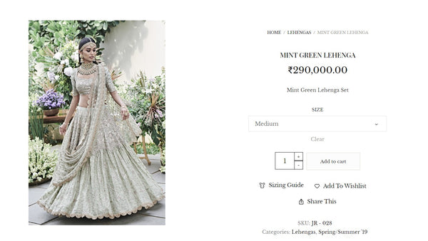 Mint Green Lehenga