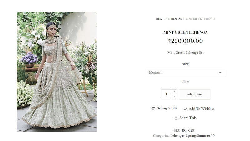 Mint Green Lehenga