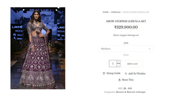 Show Stopper Lehenga Set