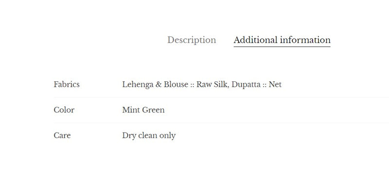 Mint Green Lehenga Set
